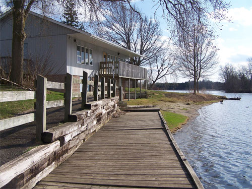 Acton's Prospect Park Boat House beside Fairy Lake.