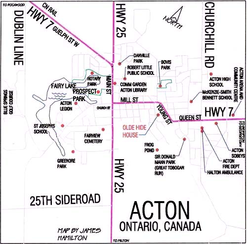 locations of interest in Acton