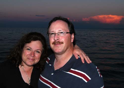 James and Ann Hamilton at Burlington beach along Lake Ontario