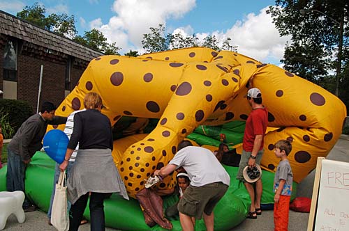 2008 Acton Leathertown Festival - Bouncy Castle deflates