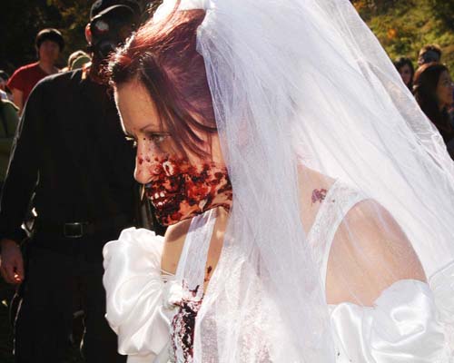 Zombie bride at the 2008 Toronto Zombie Walk