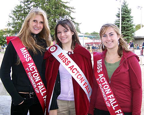 2007 Acton Ontario Fall Fair. Miss Acton 2007 winners