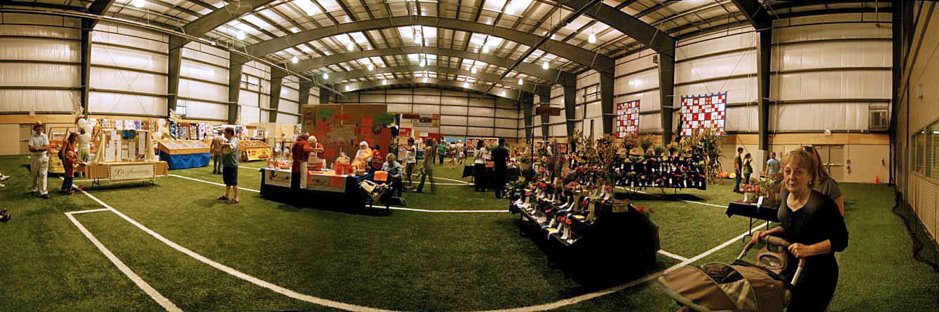 Homecraft exhibits at the 2008 Acton Fall Fair, panorama (autostich)