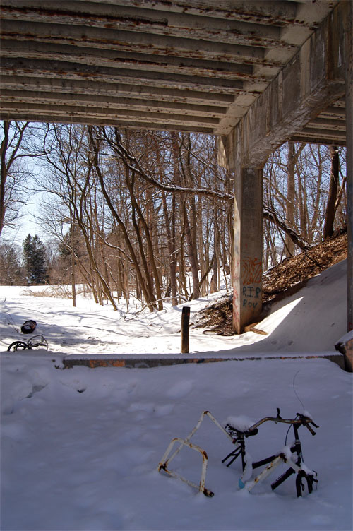 Maria St bridge needs maintenance, Acton, Ontario