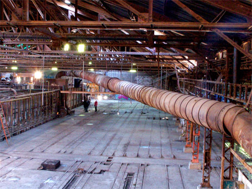 Toronto Don Valley Brickworks. Inside brick factory.