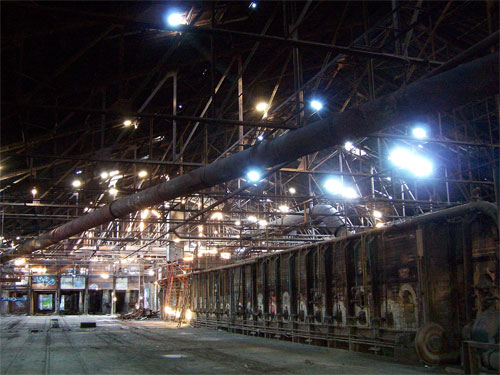 Toronto Don Valley Brickworks. Inside brick factory.