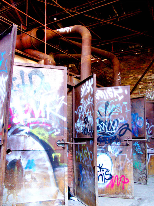 Toronto Don Valley Brickworks. Inside brick factory.