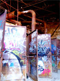 old doors old office at the Don Valley Brick Works, Toronto