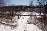 Looking towards the Black Creek valley from the path