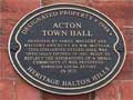 Acton old town hall historic plaque