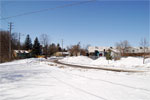 looking north to Olde Hide House from path entrance off of Eastern Avenue