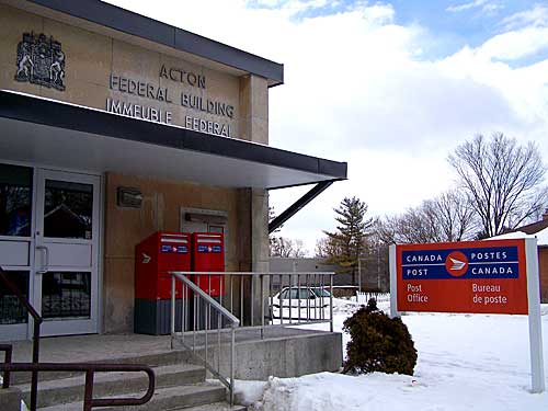Acton's Federal building housing the post office