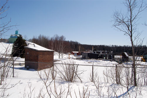Region of Halton sewage treatment plant along Black Creek in Acton, Ontario