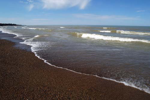 Lake Huron at the beach of Kincardine, Ontario