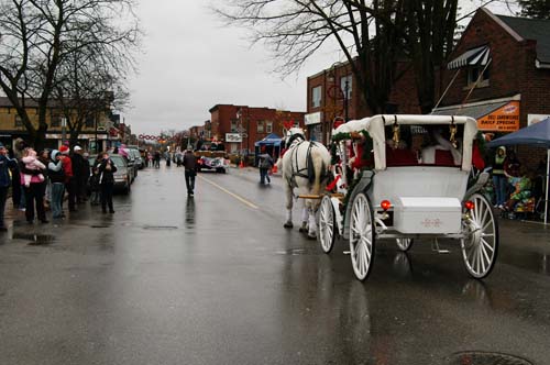 2008 Acton Santa Claus Parade - Santa in carriage going through downtonw Acton
