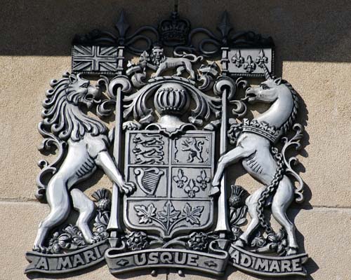Acton Ontario post office coat of arms